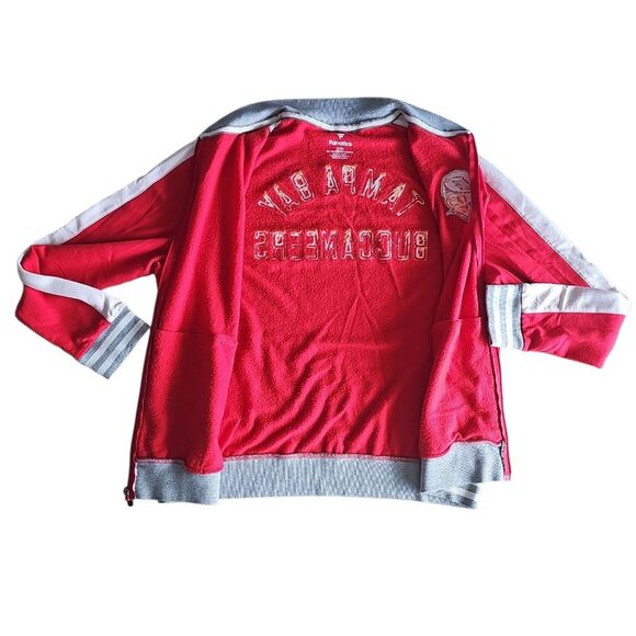 Fanatics Tampa Bay Buccaneers Throwback Bomber Jacket Felted Varsity Zip-Up Sz L - Picture 5 of 15